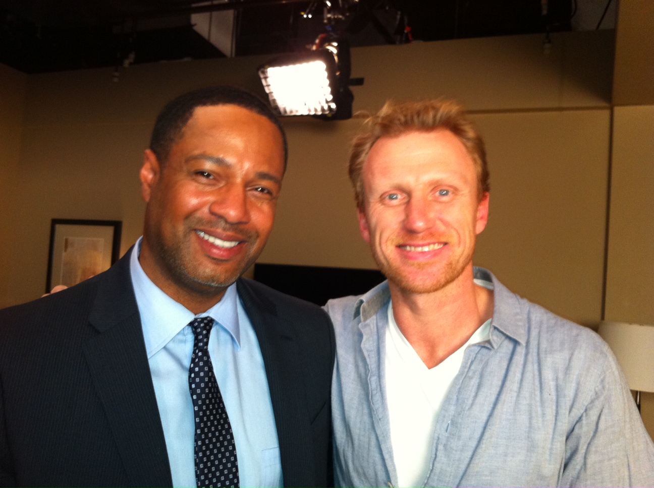 On Set Of Grey's Anatomy 2012 with Director/Actor Kevin McKidd aka Dr.Owen Hunt