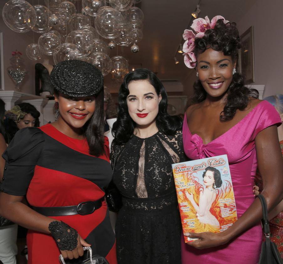 At the Release Party of Dita Von Teese new lingerie line at Faire Frou Frou in Hollywood.(2013)