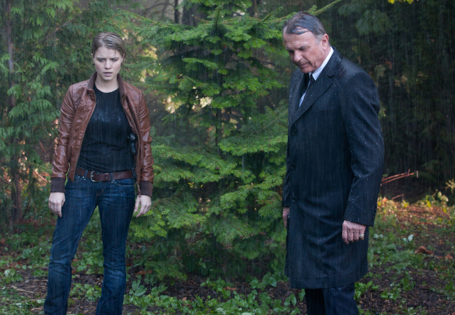 Still of Sam Neill and Sarah Jones in Alcatraz (2012)