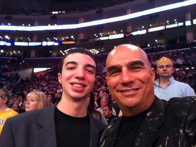 Father & Son @ Lakers/Magic Game Staples Ctr