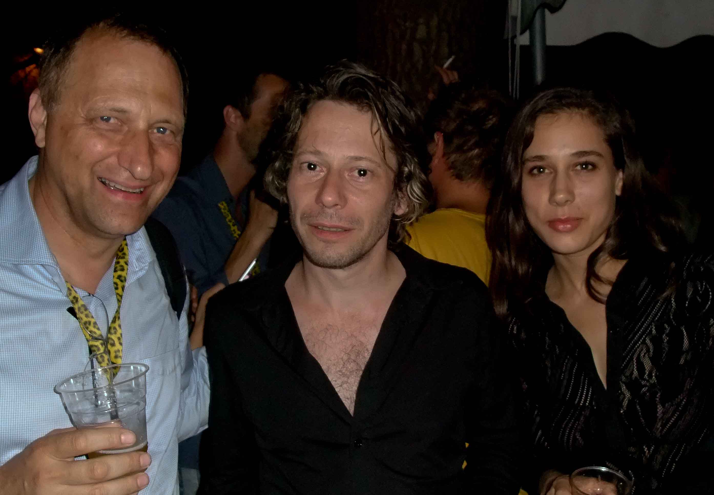 Fritz Muri, Mathieu Amalric and Florence Matousek at the Locarno Filmfestival