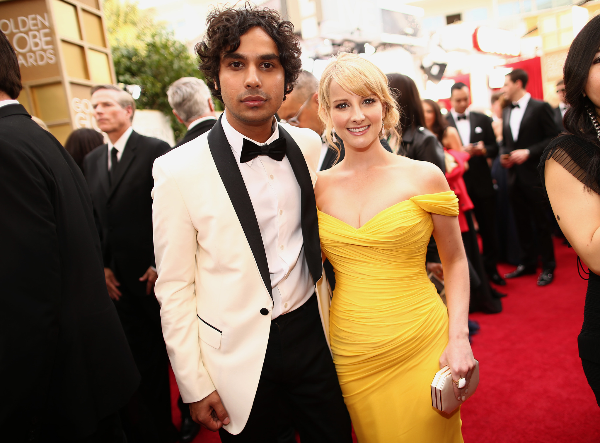 Melissa Rauch and Kunal Nayyar