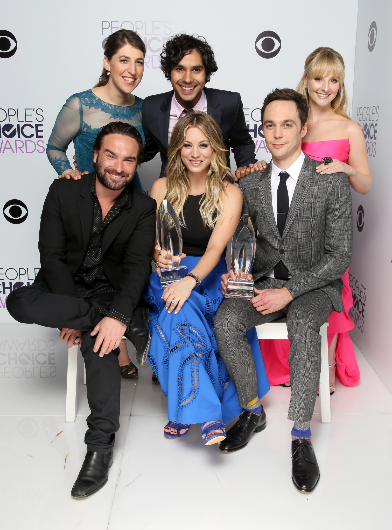 Mayim Bialik, Kaley Cuoco, Johnny Galecki, Jim Parsons, Melissa Rauch and Kunal Nayyar