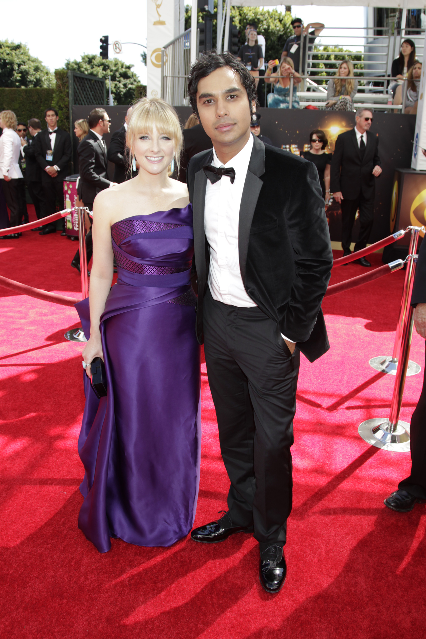 Melissa Rauch and Kunal Nayyar