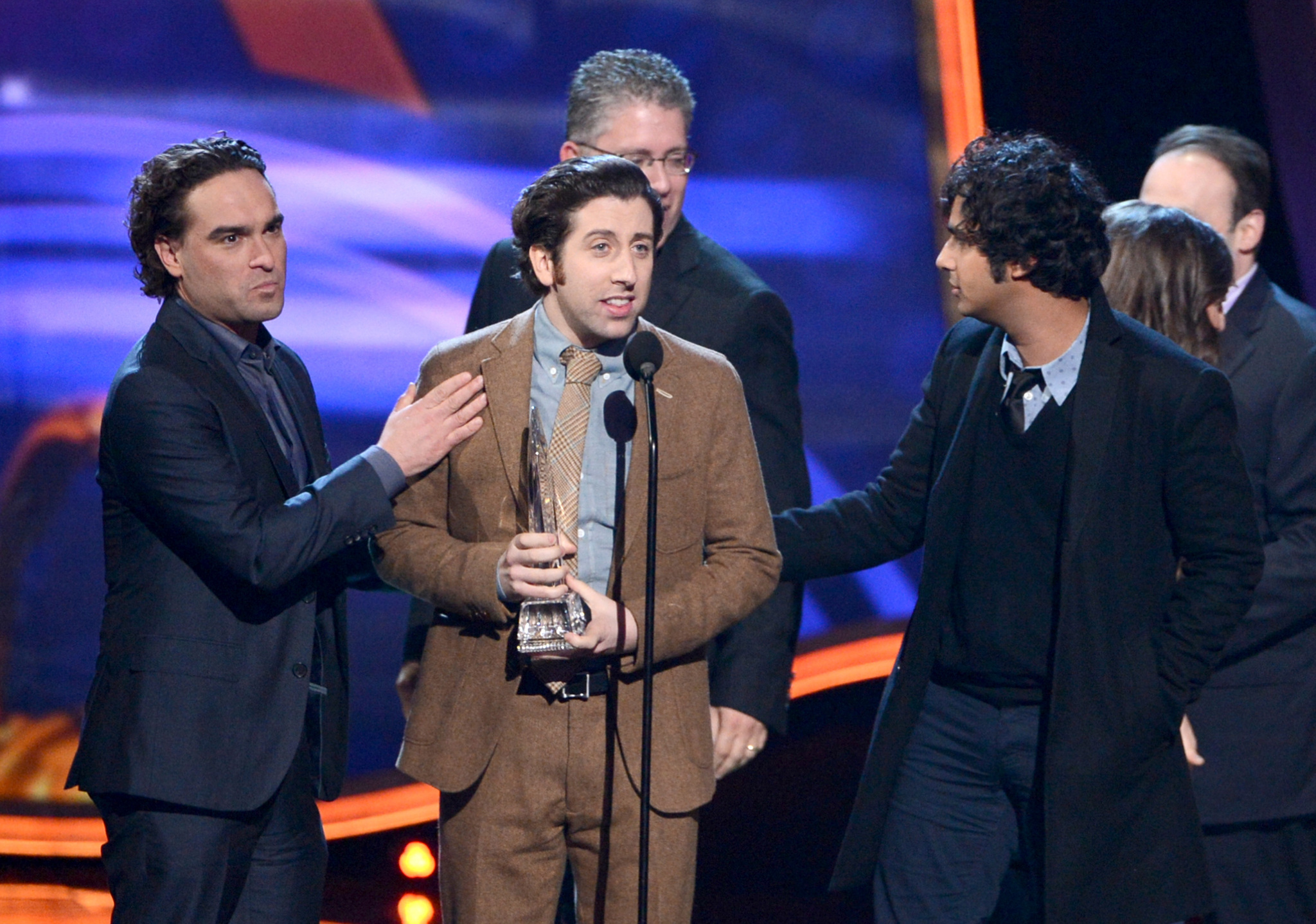 Johnny Galecki, Simon Helberg and Kunal Nayyar at event of Didziojo sprogimo teorija (2007)