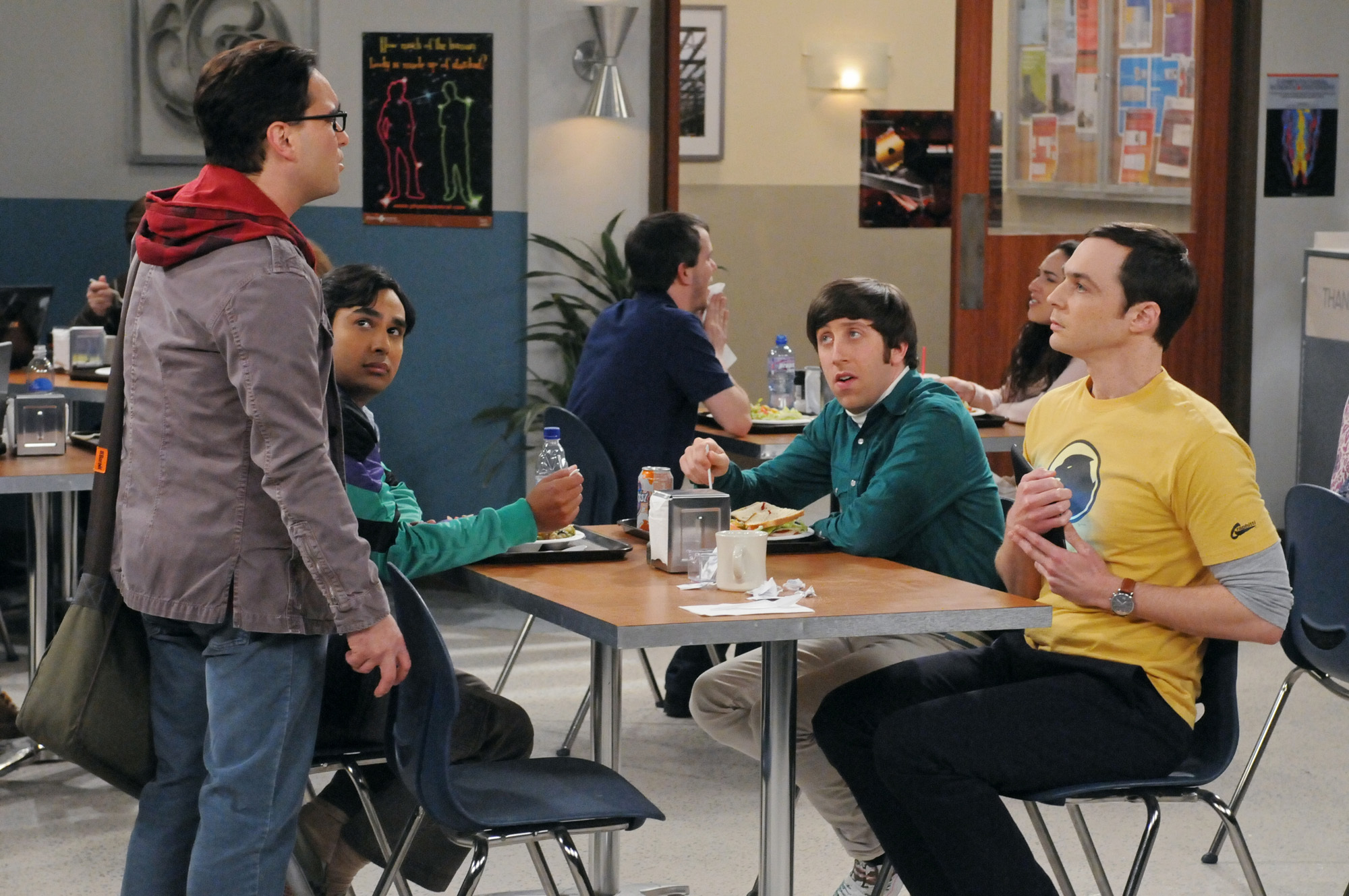 Still of Johnny Galecki, Simon Helberg, Jim Parsons and Kunal Nayyar in Didziojo sprogimo teorija (2007)