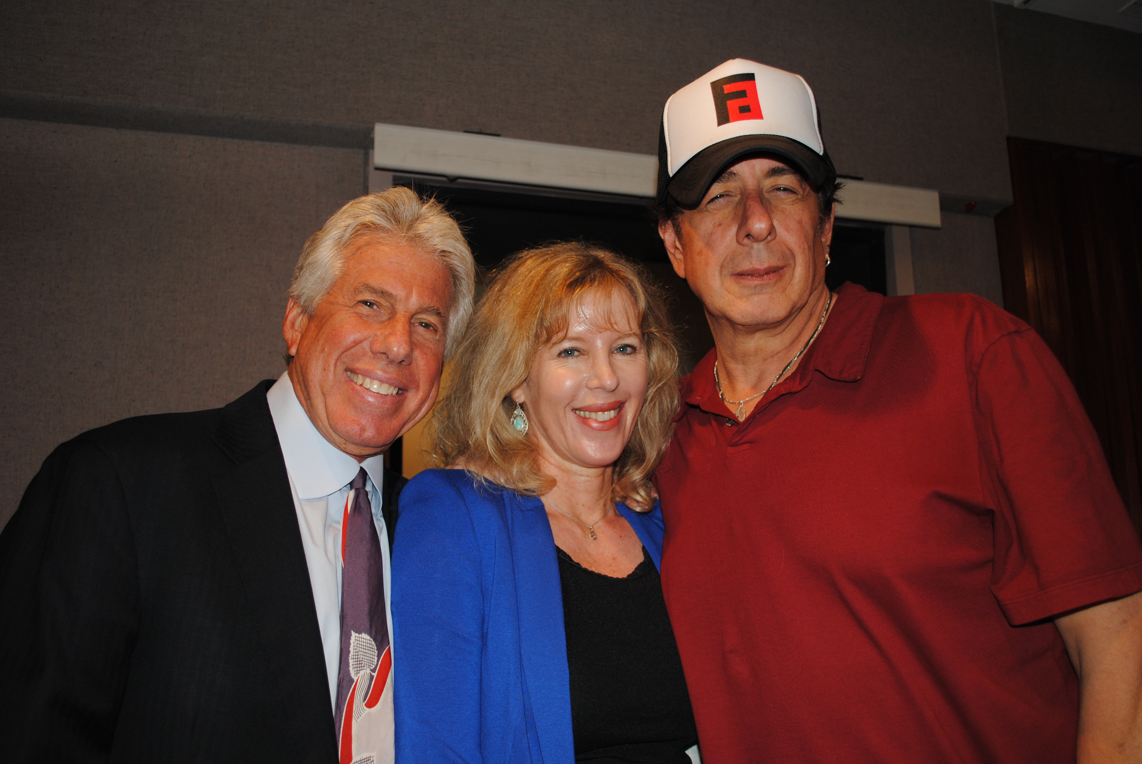 Irene Rubaum-Keller, Peter Tilden and Dr. David Kipper at the KABC studios.