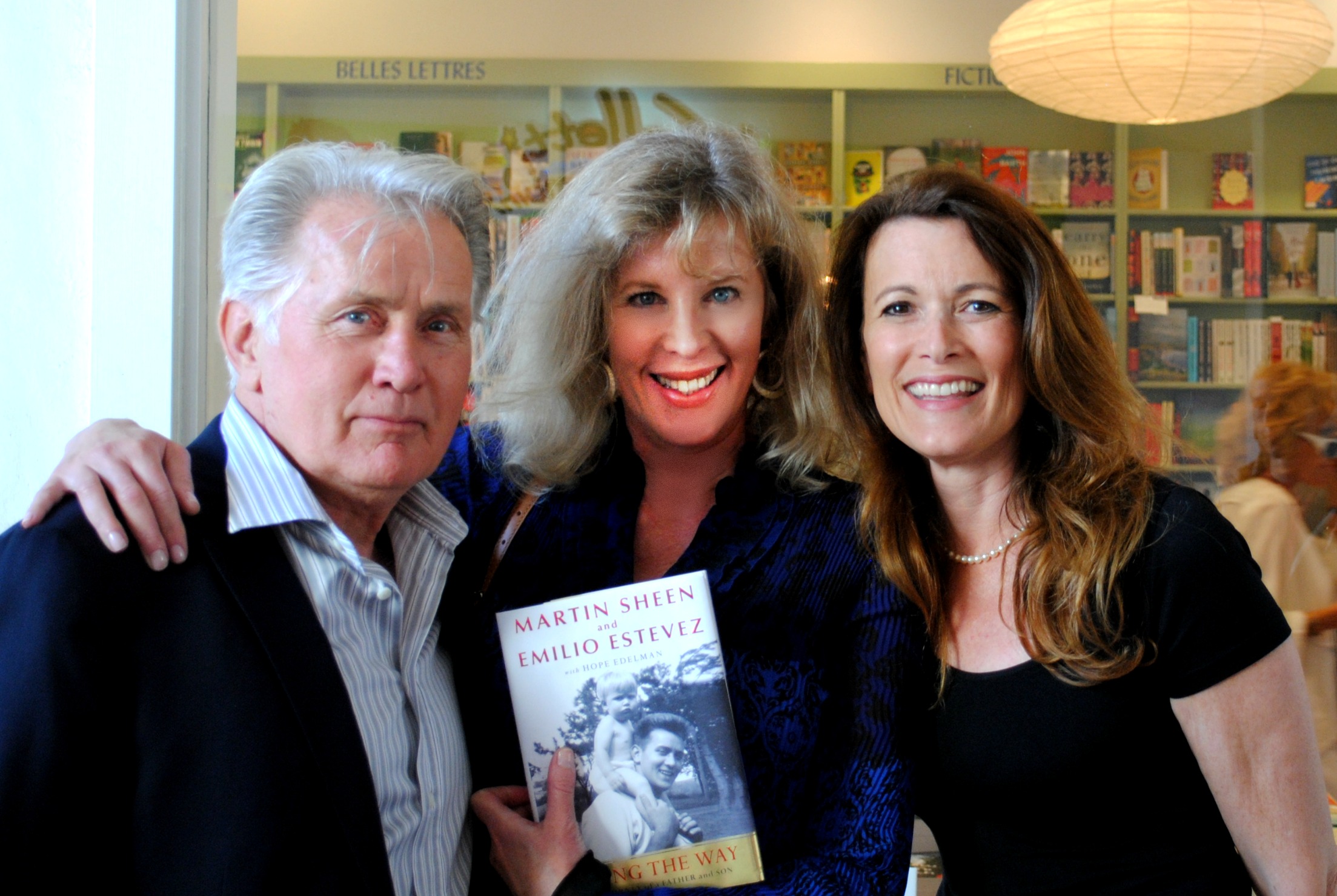 with Martin Sheen and Hope Edelman