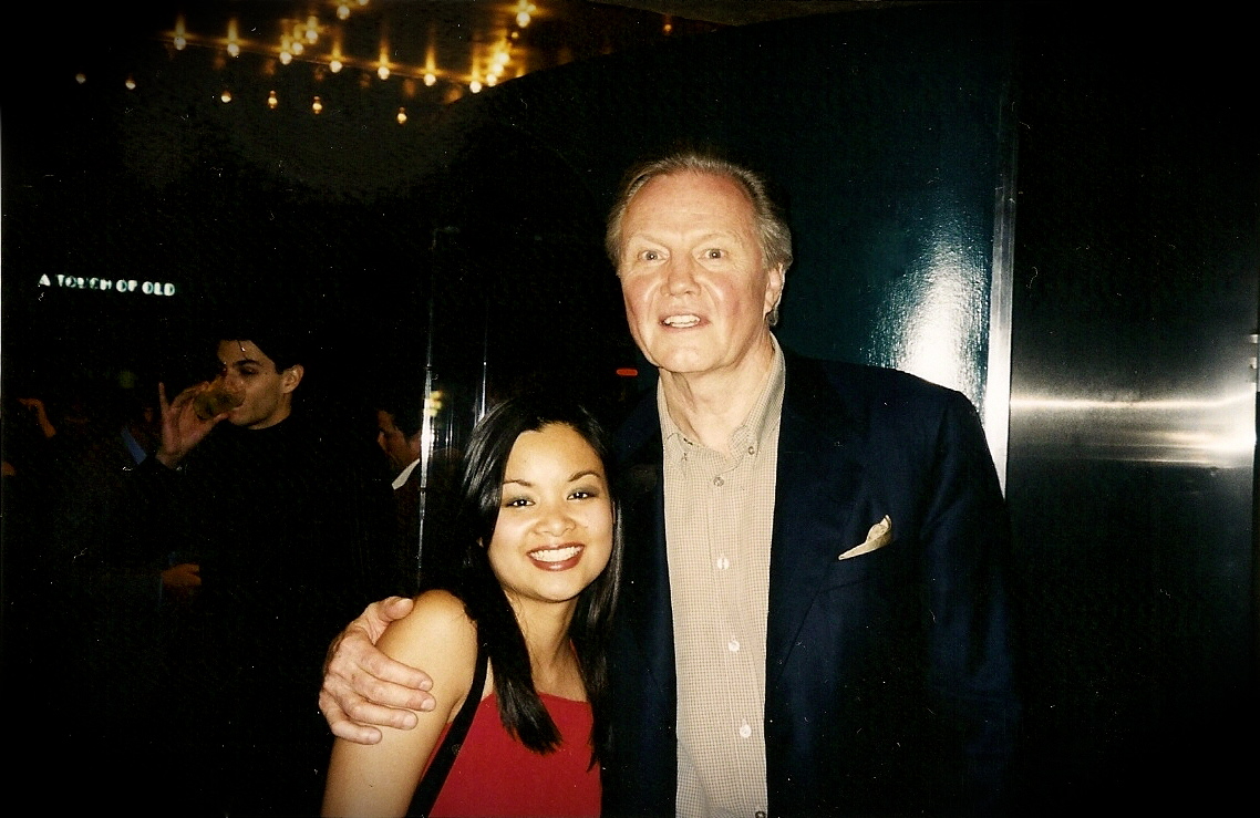 Maple Navarro and Jon Voight at the Young Hollywood Awards.