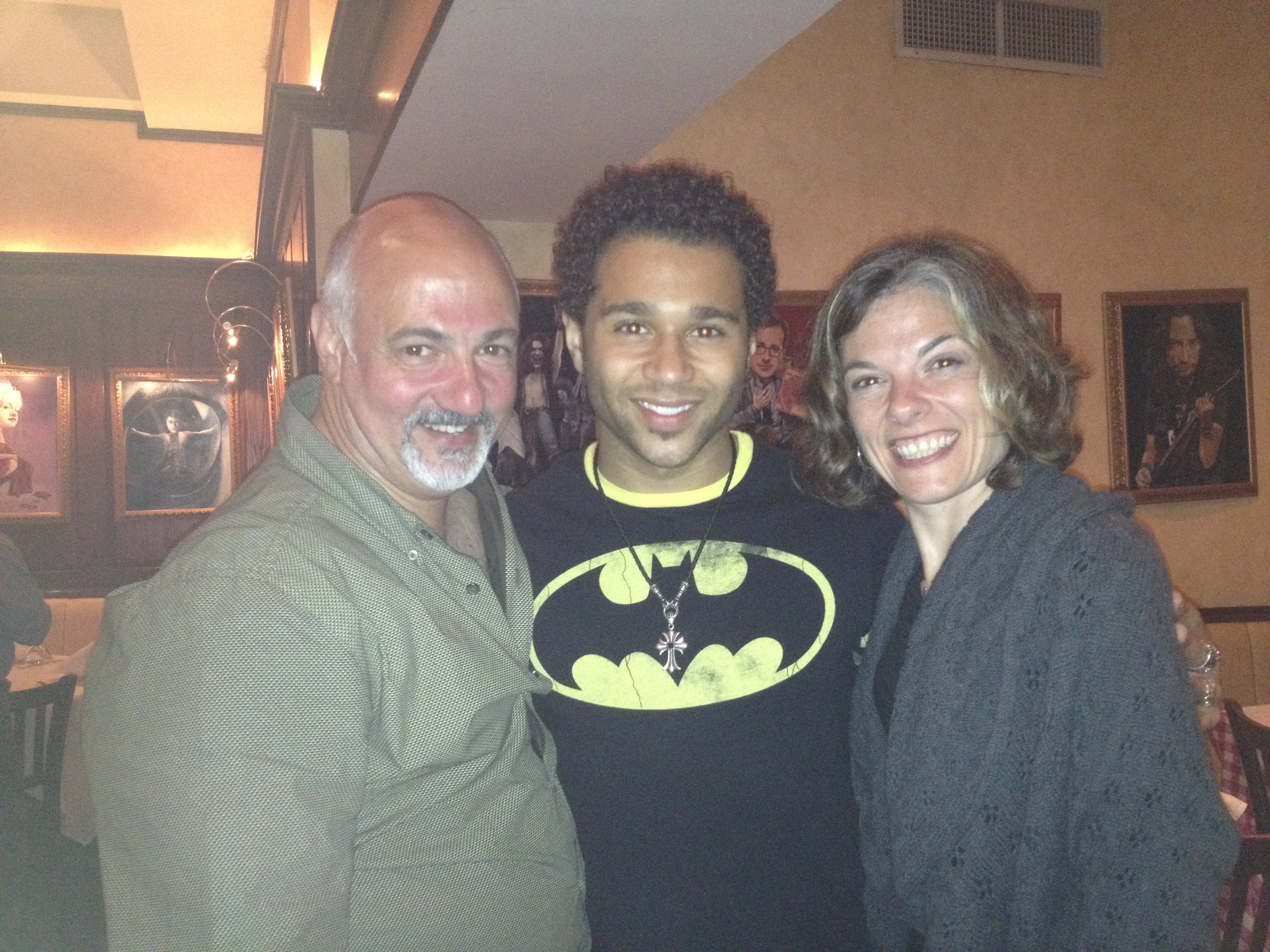 Joseph Callari with nephew Corbin Bleu and wife Theresa Falco-Callari