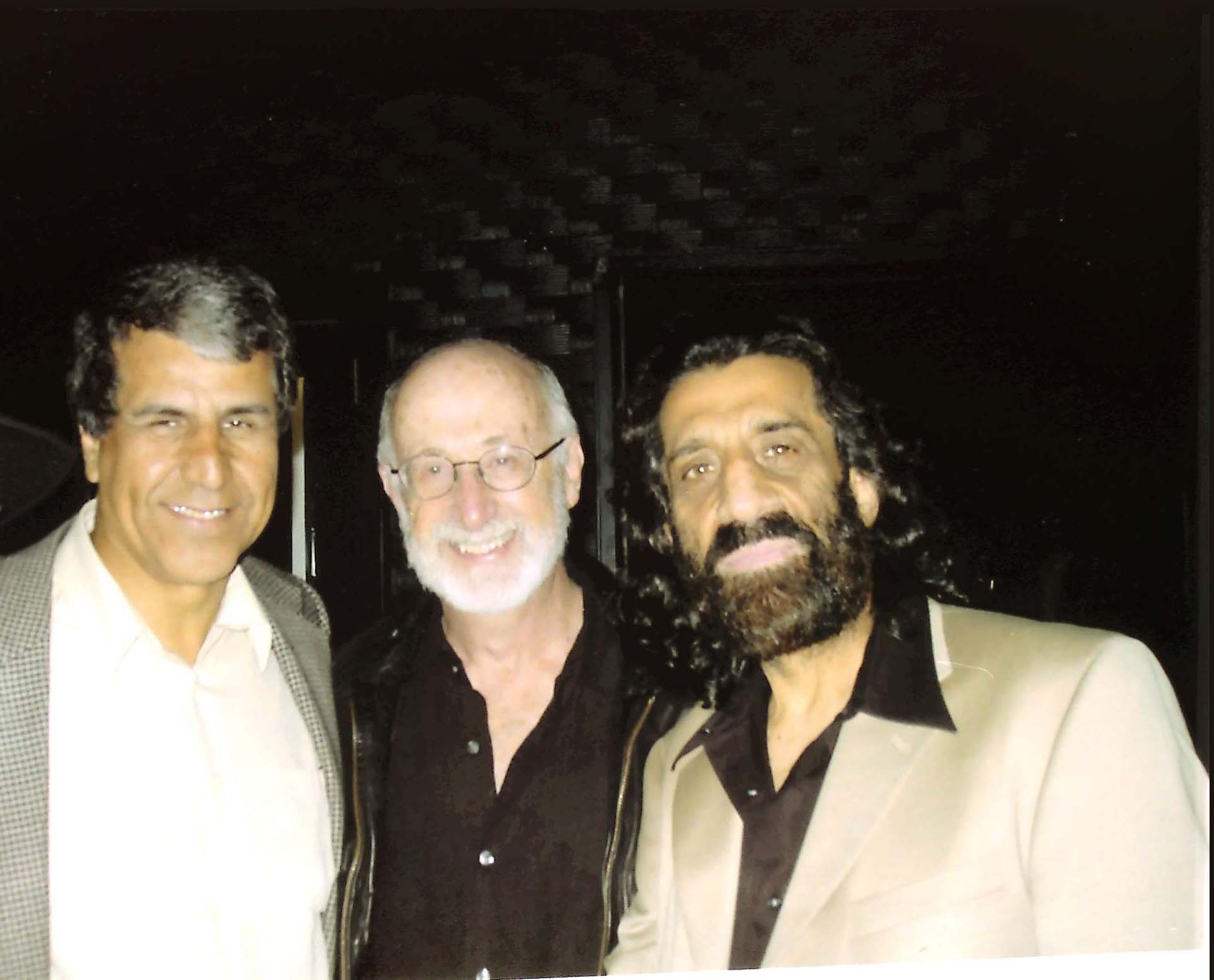 Enayat with Stephen Goldblatt and Salam Sangi