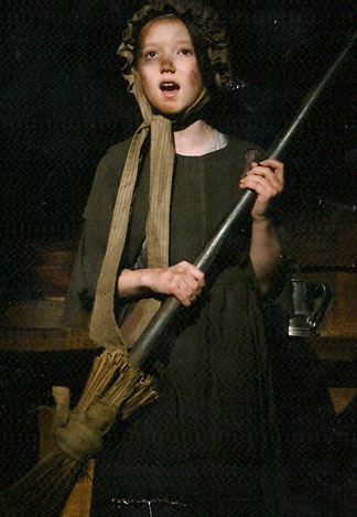 Gianna Bruzzese as Cosette at the Walnut Street Theatre