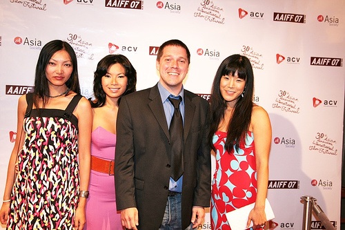at AAIFF 2007 with the David Kaplan, Hettienne Park, and Corrine Wu