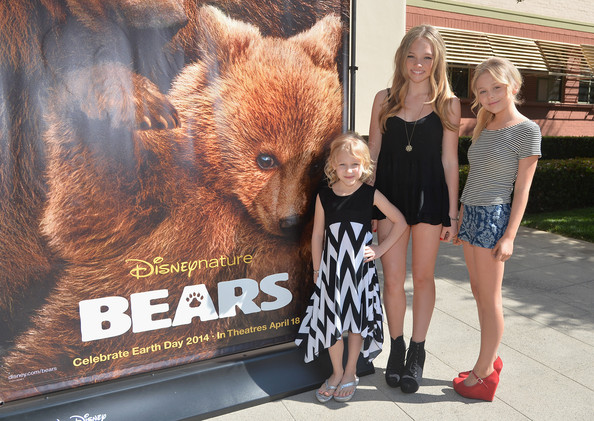 Natalie Alyn Lind, Alyvia Alyn Lind, and Emily Alyn attend Disney's 