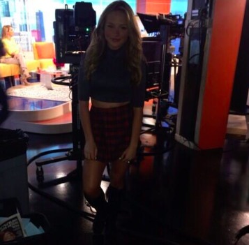 Still of Natalie Alyn Lind backstage at Good Morning Chicago