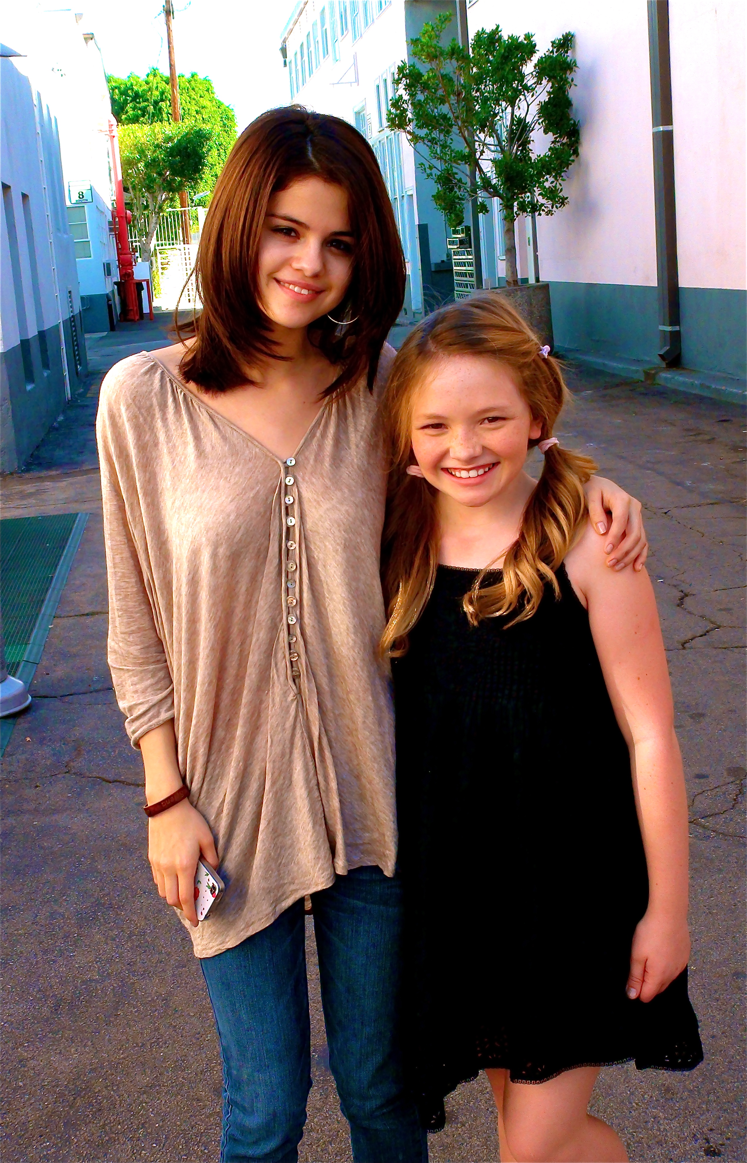 Selena Gomez with Natalie Alyn Lind-