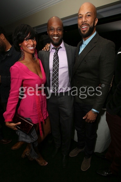 Actors Candace Smith, Sammi Rotibi and Common attend the premiere of 'LUV' after party held at the Pacific Design Center