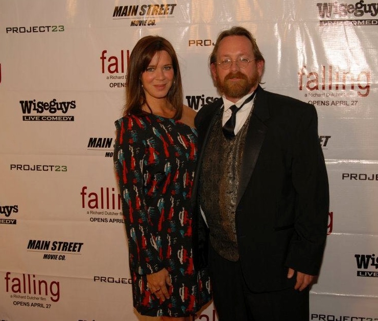 Mia Tate and Richard Dutcher at the 'Falling' premiere.