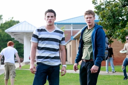 Still of Zach Roerig and Michael Trevino in Vampyro dienorasciai (2009)