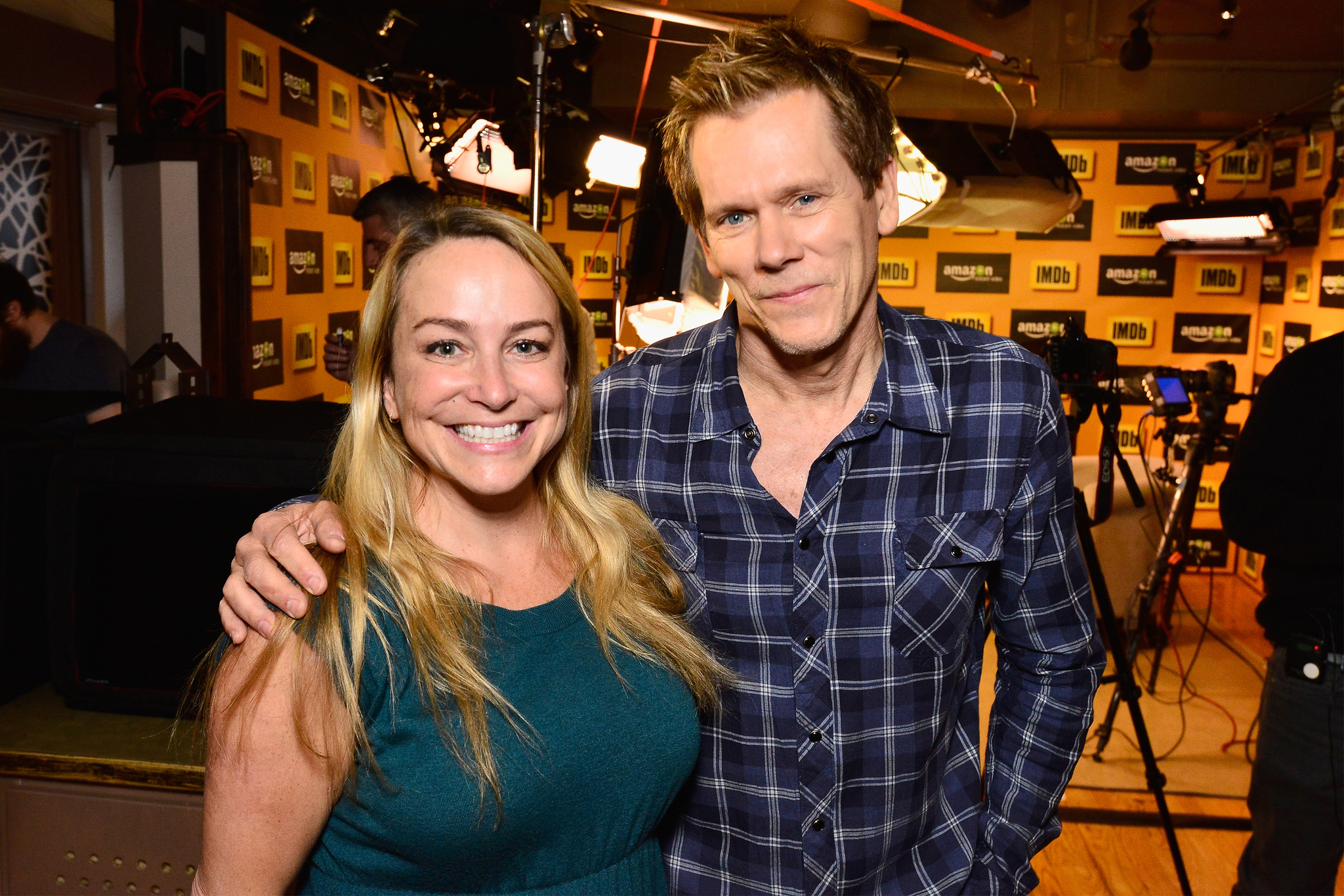 Kevin Bacon and Emily Glassman at event of IMDb & AIV Studio at Sundance (2015)