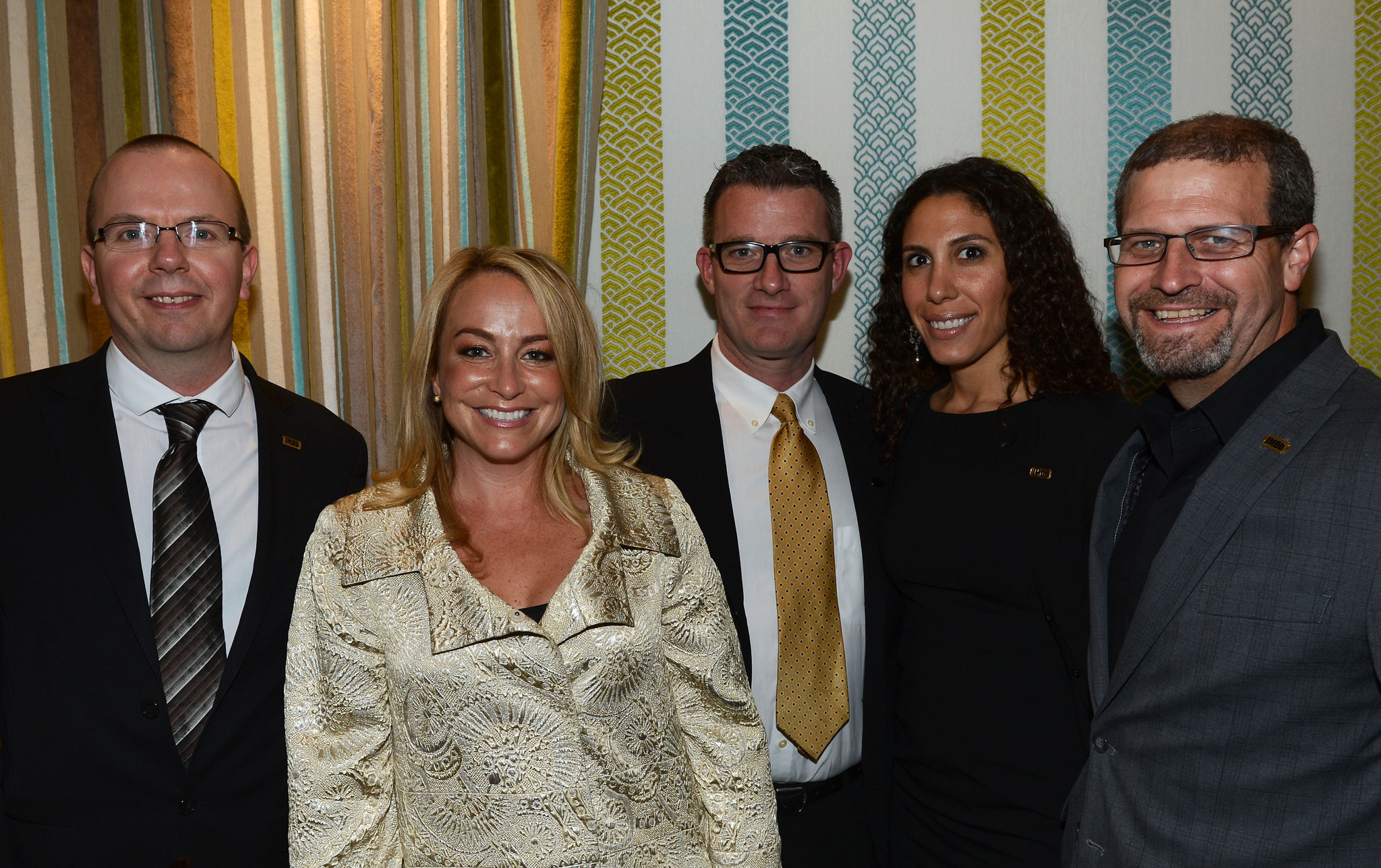 Col Needham, Yasmine Hanani, Emily Glassman, Christian Gaines and Keith Simanton