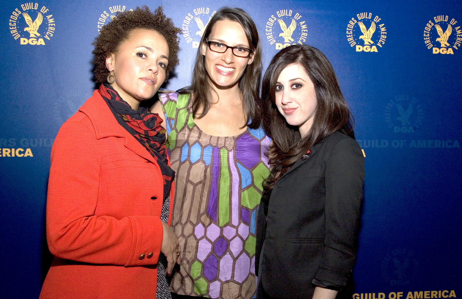 Phalana Tiller, Director Amy Adrion, and Andrea Kelley representing their film SHOEGAZER at the 2010 Directors Guild Awards.