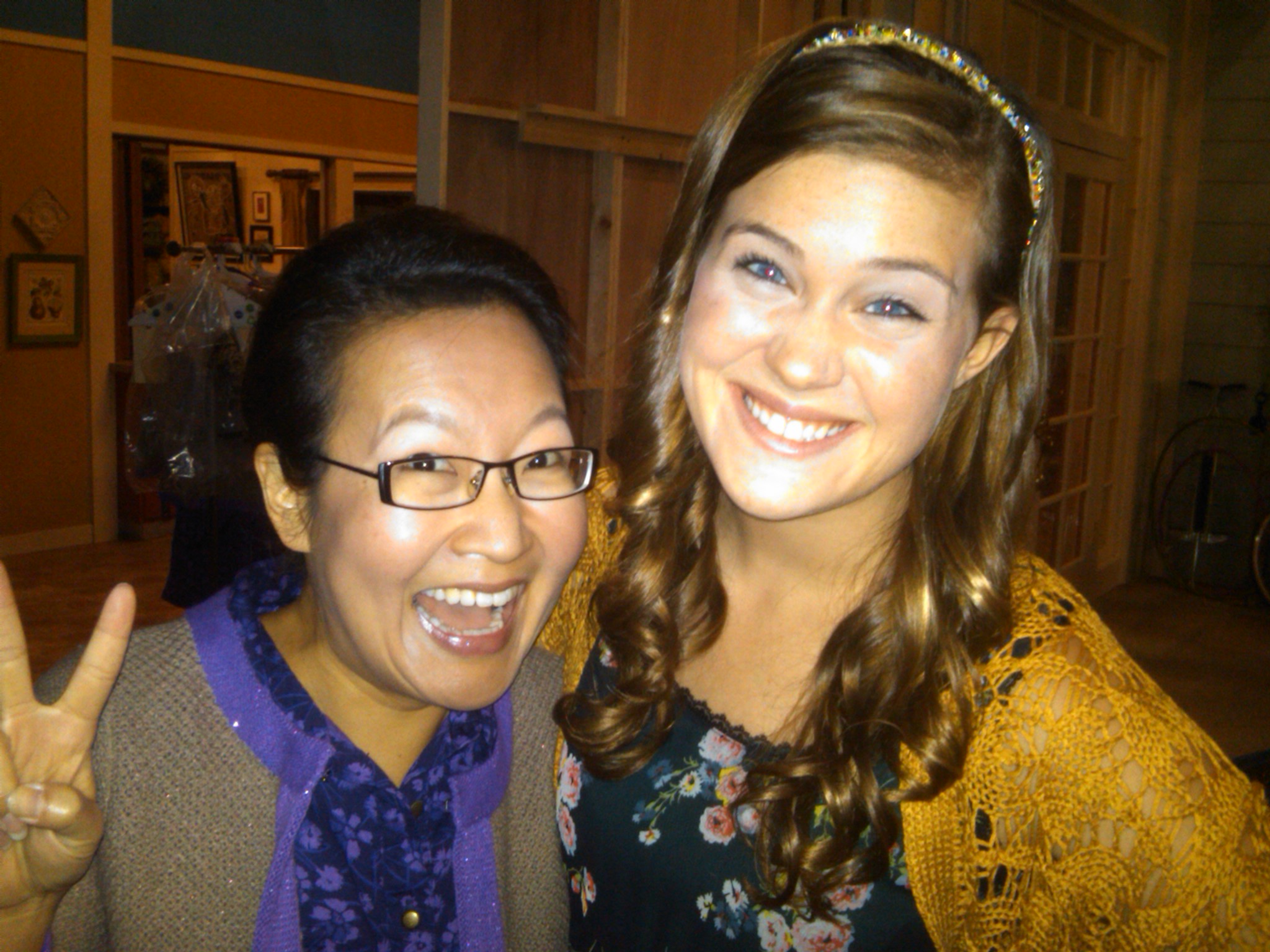 With Helen Hong on the set of the initial Thundermans pilot