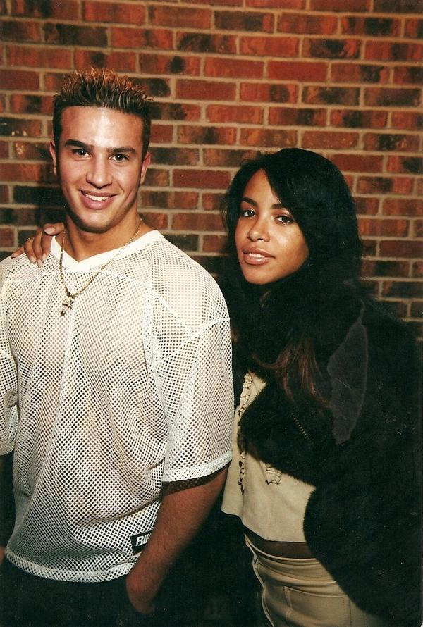 Andrew McLaren and Aaliyah. NYC Feb. 2000