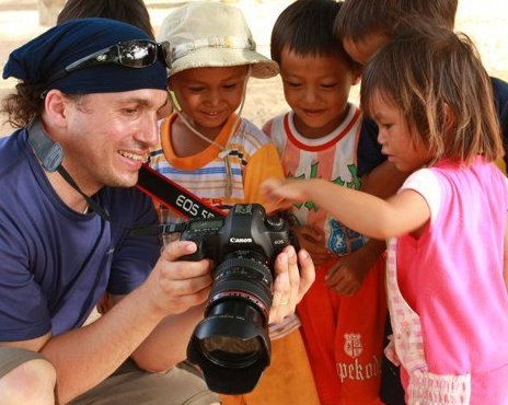 On location in Vietnam directing a documentary for Oxfam.