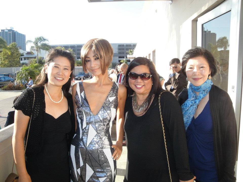 With Bai Ling, Elizabeth Sung and Elizabeth Wong at the premiere of 