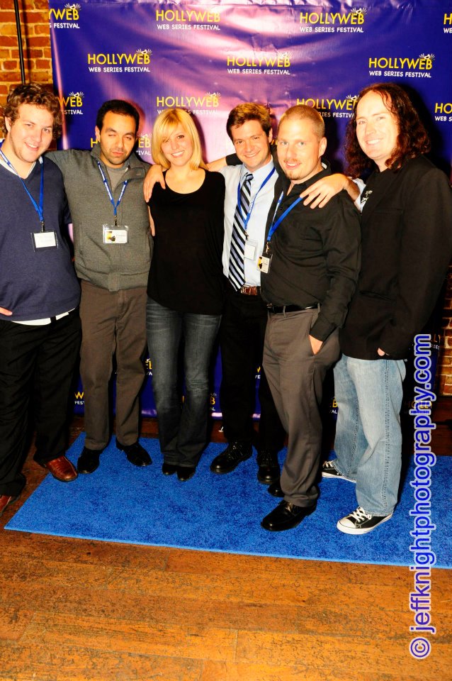 Hollyweb 2012 From left to right: Troy Butcher, Cesar Ramos, Charlotte Gallagher, Gerard Marzilli, Tennyson E. Stead, Dan Hegarty