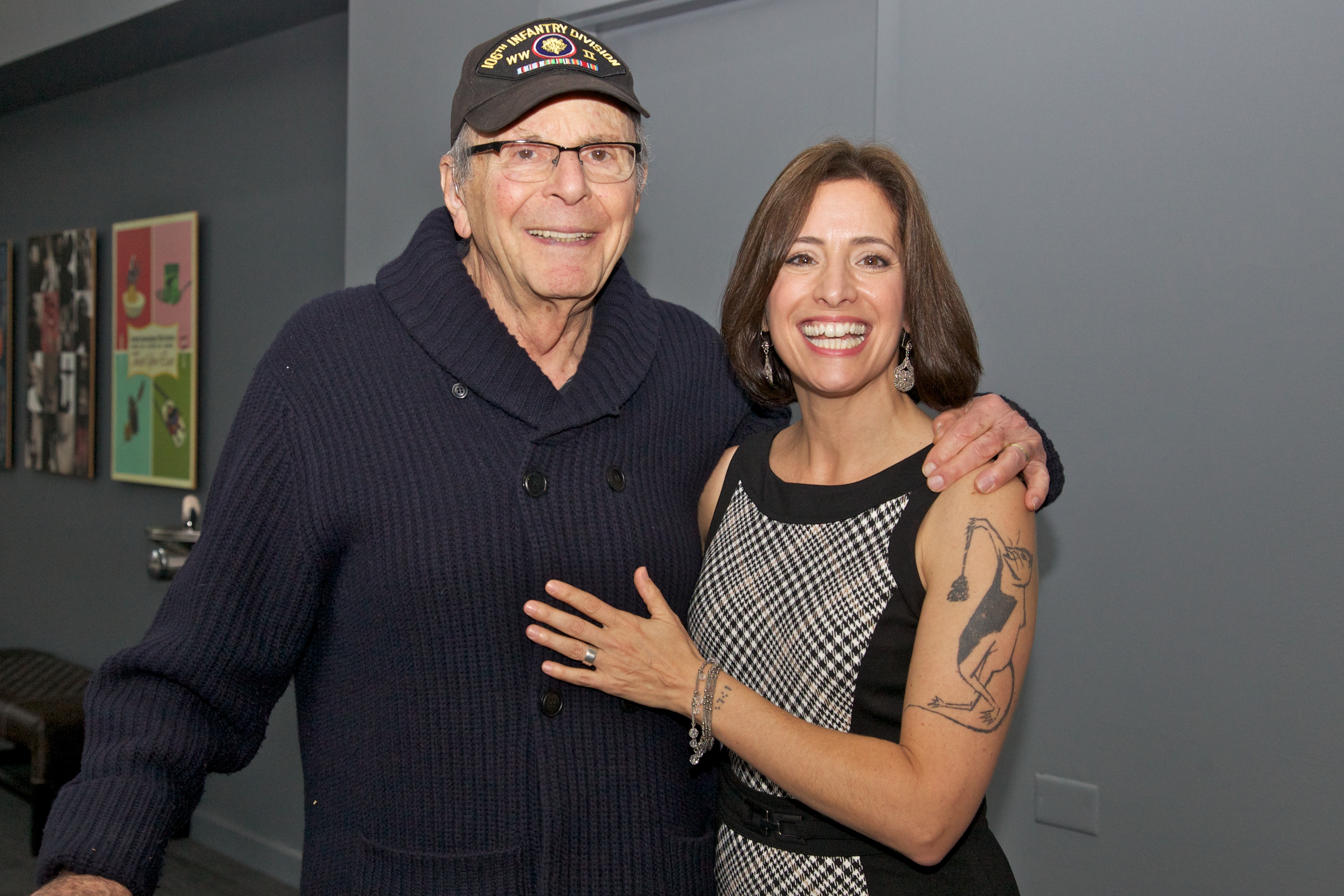 Stewart Stern and Amy at the WYATT STEPS OUT appreciation screening