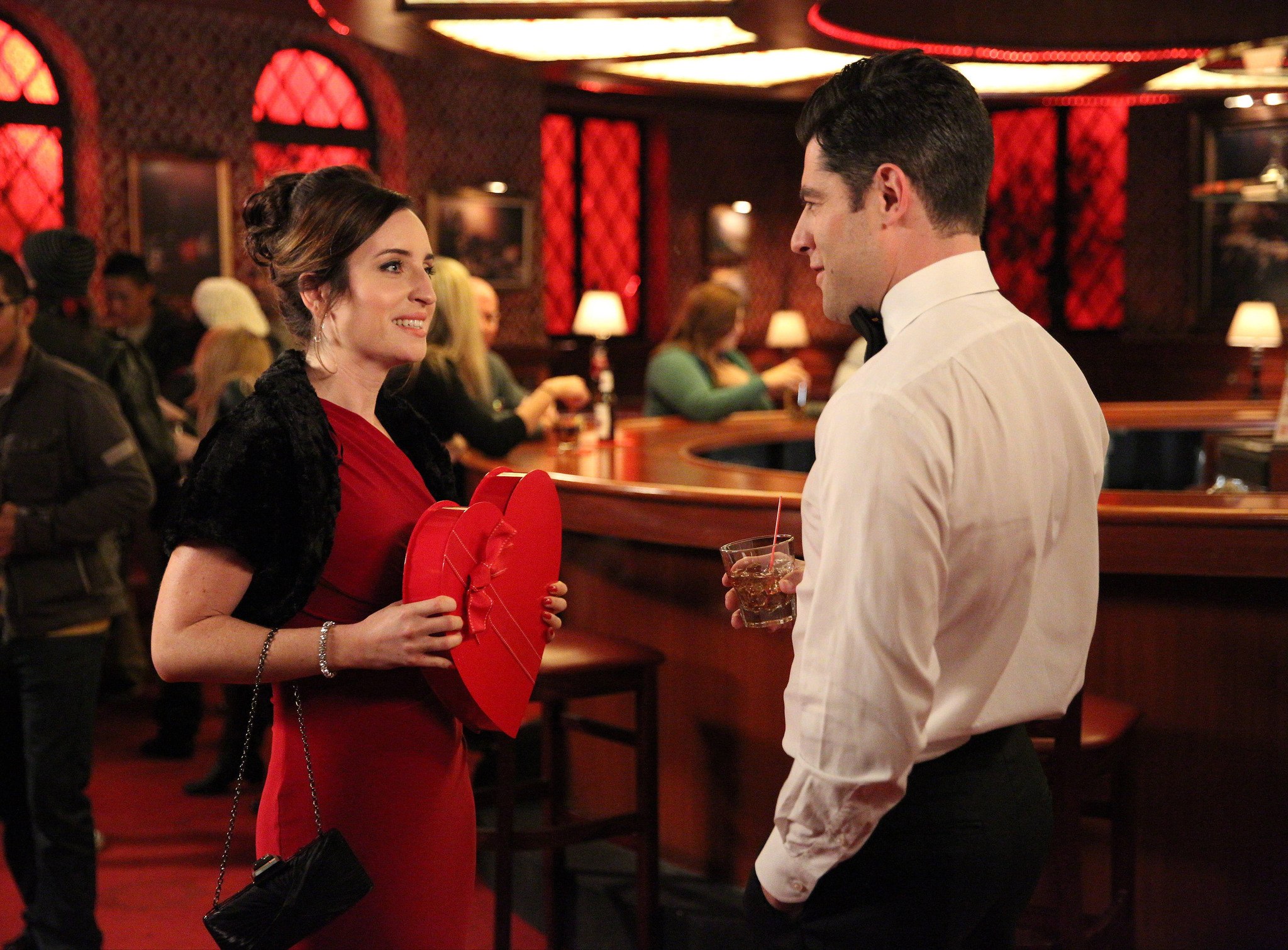 Still of Max Greenfield and Zoë Lister in New Girl (2011)