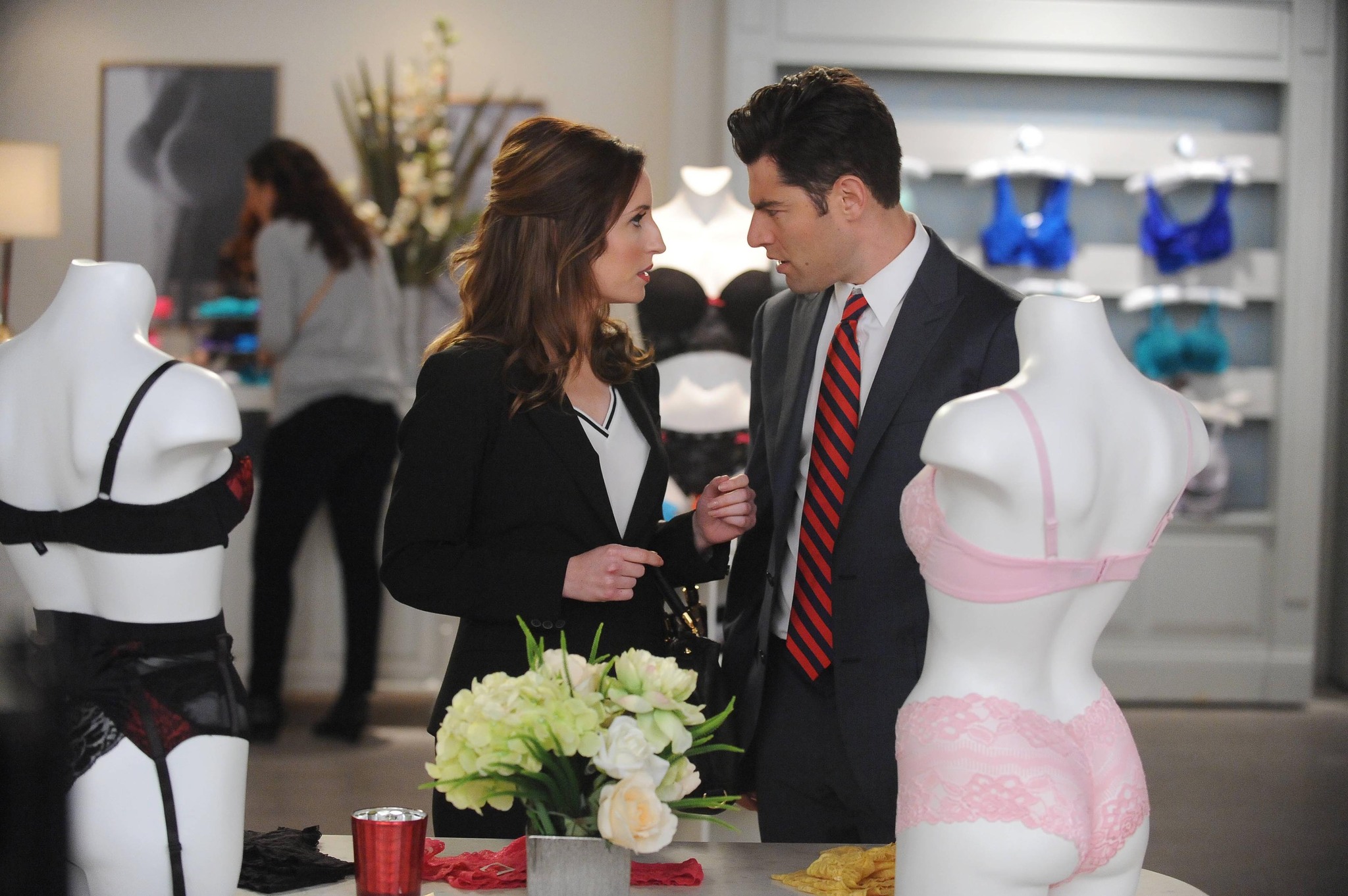 Still of Max Greenfield and Zoë Lister in New Girl (2011)