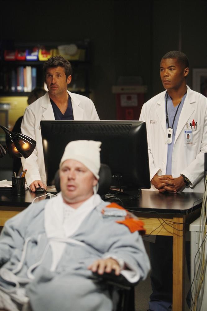 Still of Patrick Dempsey, Gaius Charles and Jay Cramer in Grei anatomija (2005)