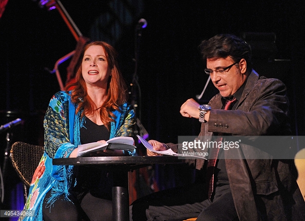 Kerry McGann and Lou Martini Jr. performs with the Renegade Theatre for the show 'This Ones For Jack' at The Cutting Room in New York City.