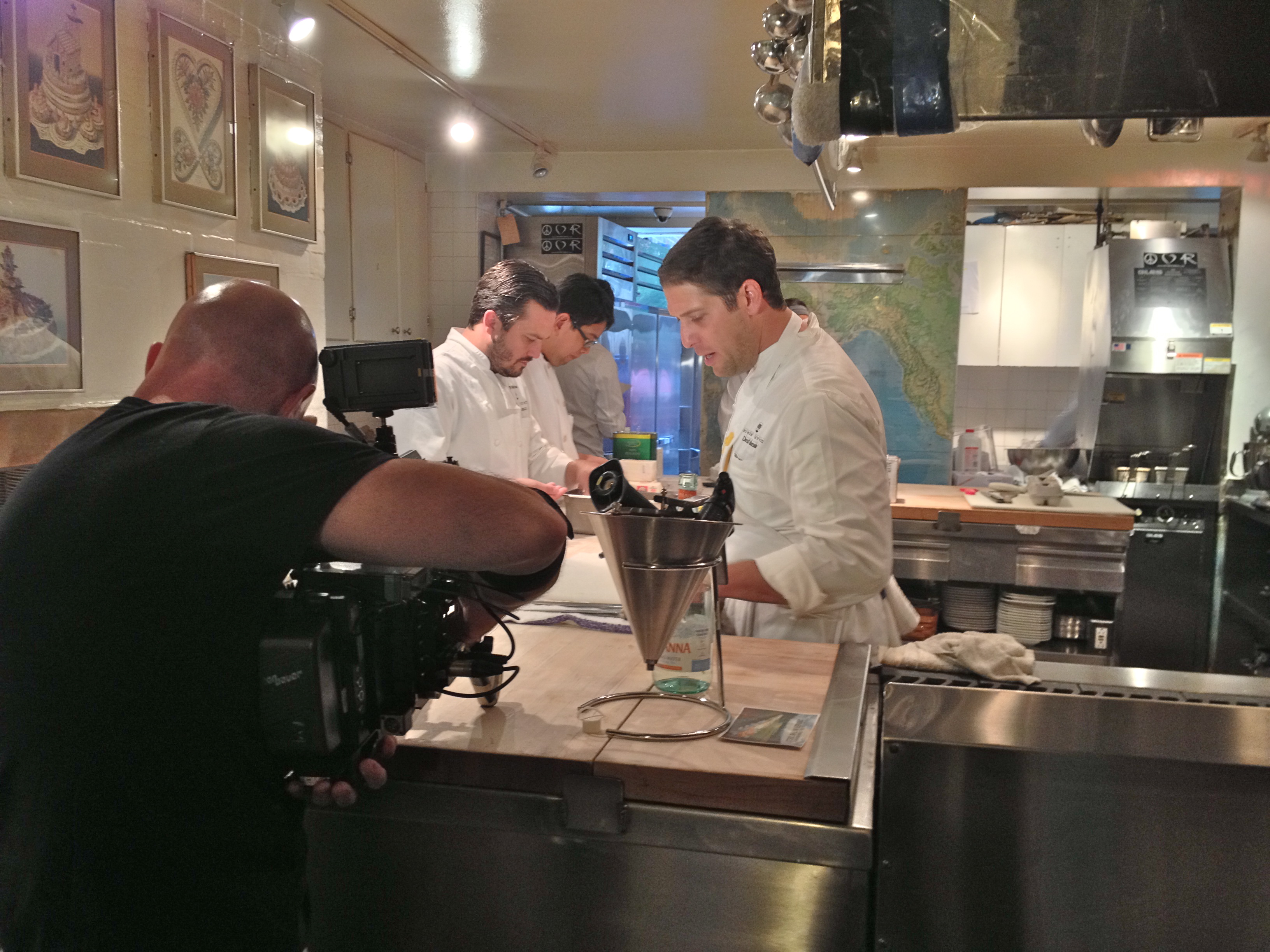 Shooting Chef's Fabio Viviani and David Blonksky
