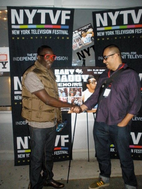 Michael K. Williams and Jorge Rivera at the New York Television Festival, 2010
