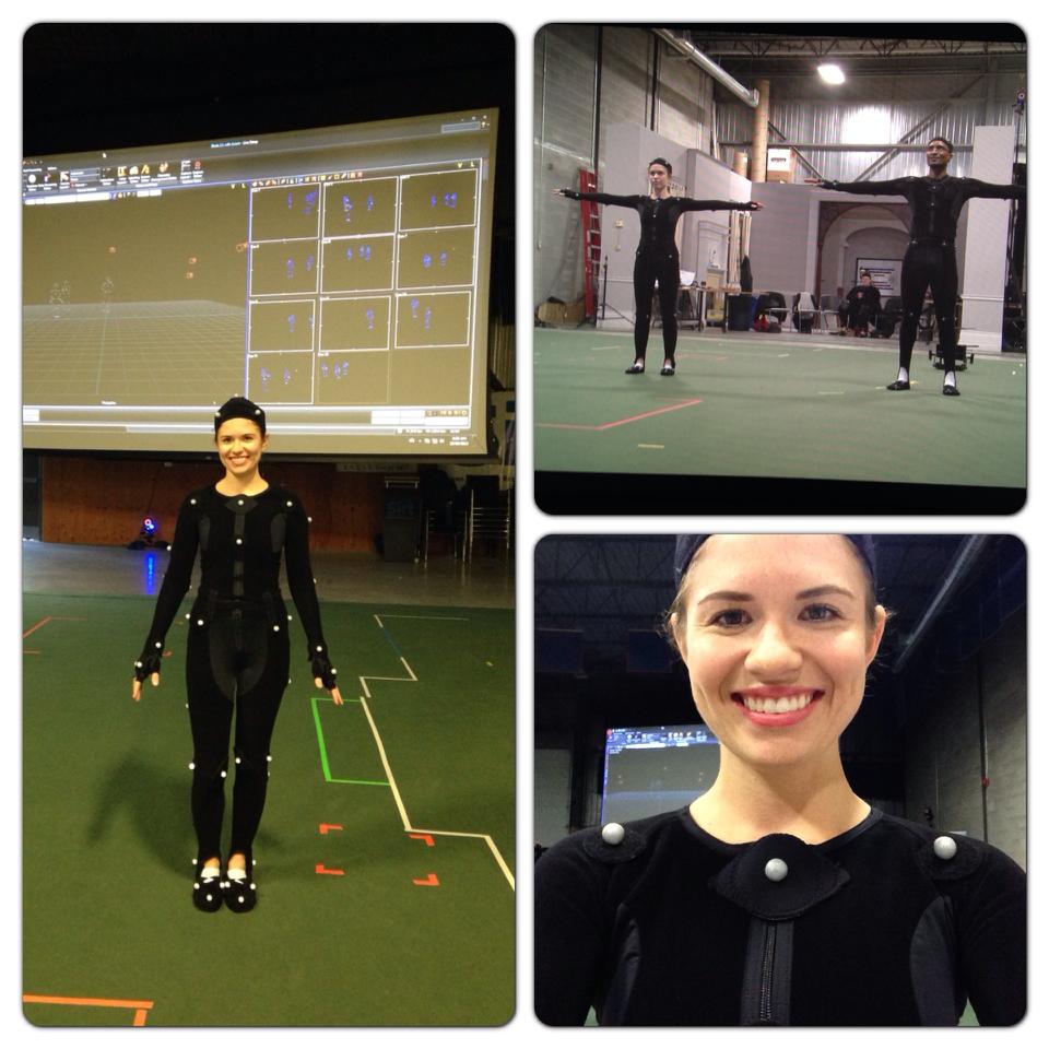 Motion Capture! All filming was done at Pinewood Studios.