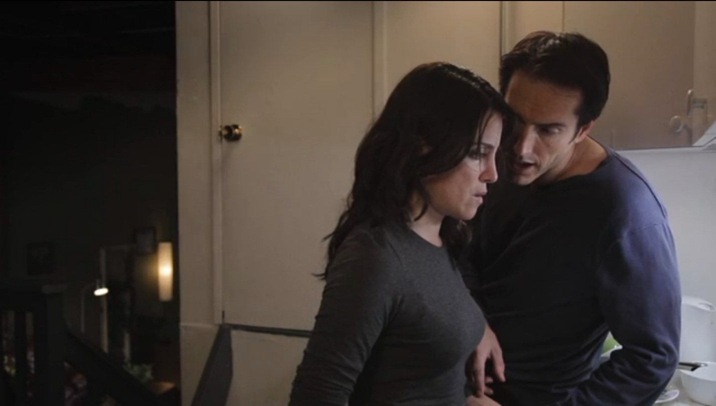 Still of Alanna Ubach and Michael Navarra in Being Us.