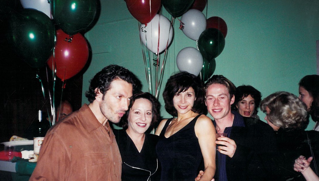 Cosimo Fusco, Marian Caparrós, Susan Giosa and Michael E. Rodgers, A View from the Bridge (1995) closing-night party