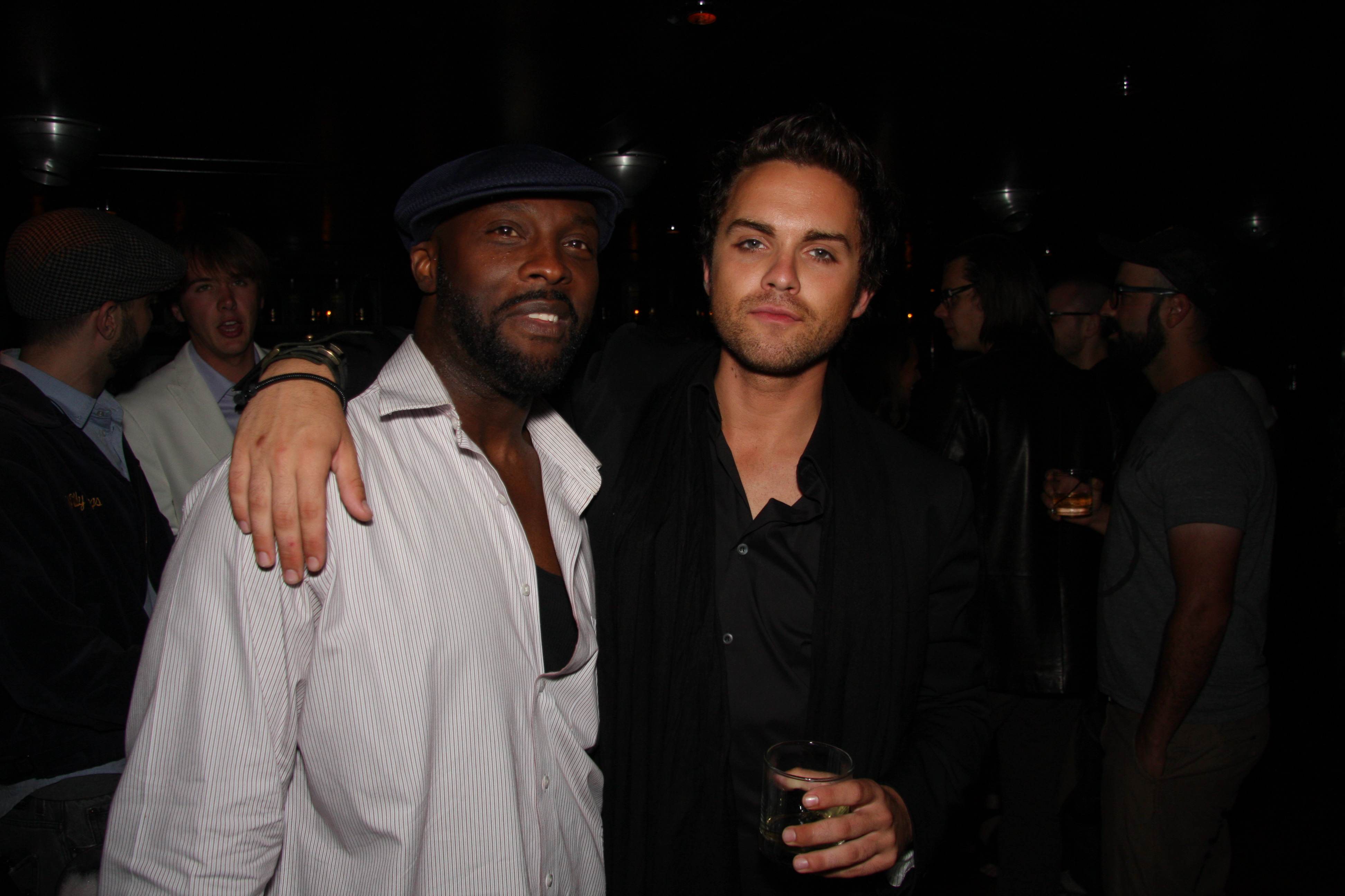 Ro Brooks and Thomas Dekker at the wrap party for 