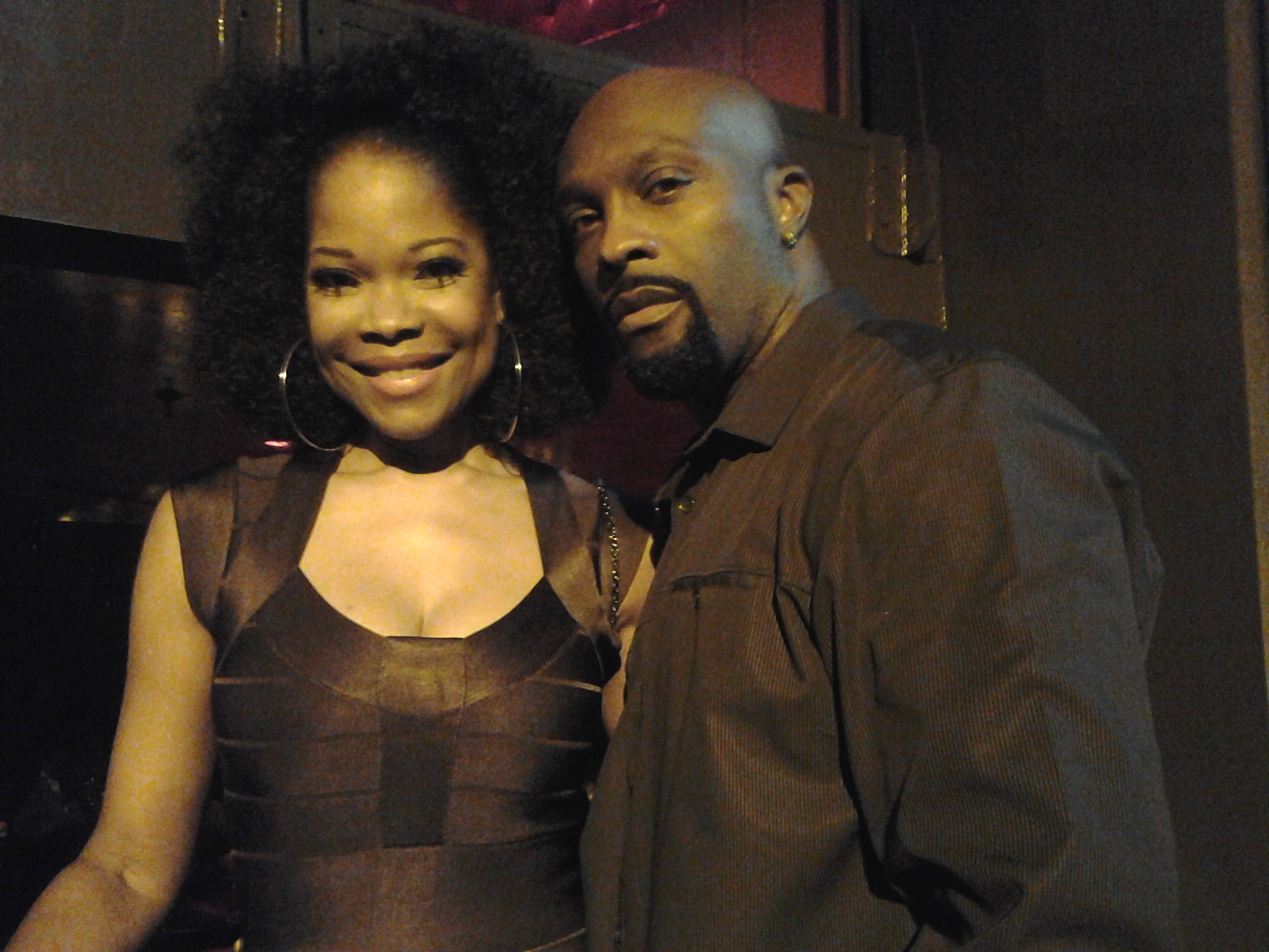 Ro Brooks and Angela Robinson at the Wrap Party for The Haves and the Have Nots.