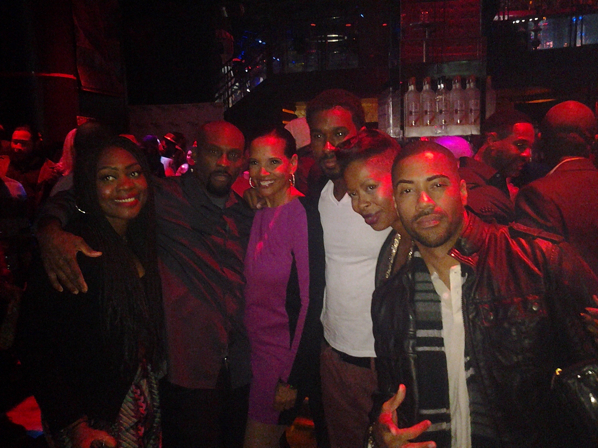 Ro Brooks, Shari Headley, Medina Islam and Brad James at the Wrap Party for The Haves and the Have Nots.