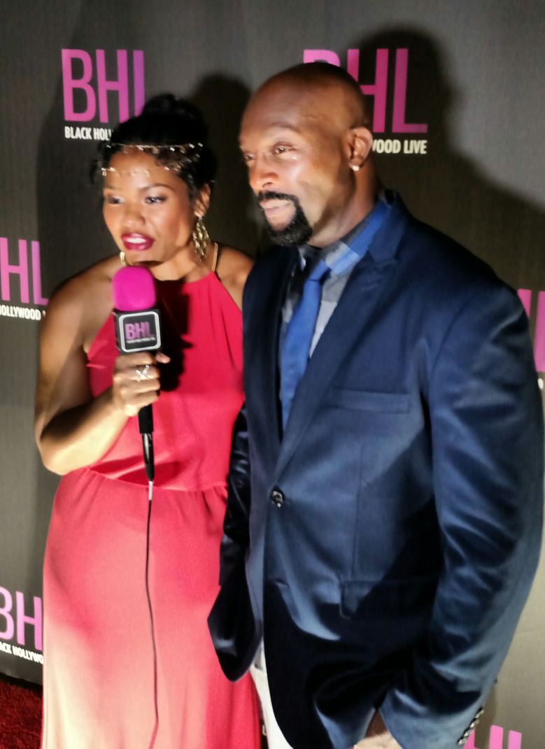 Ro Brooks being interviewed OTRC @ the Black Hollywood Live event. (BHL)