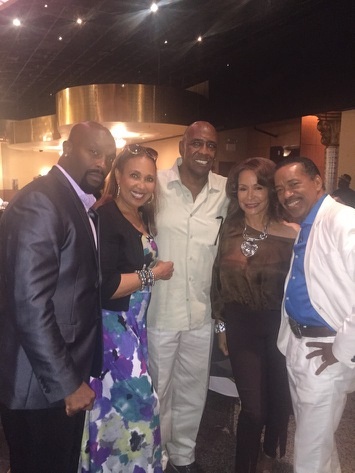 (L-R) Ro Brooks, Telma Hopkins, Kenneth Reynolds, Freda Payne, Obba Babatunde at The Majestic Star Casino in Indiana for a Father's Day Brunch followed by a Celebrity golf Charity Event.