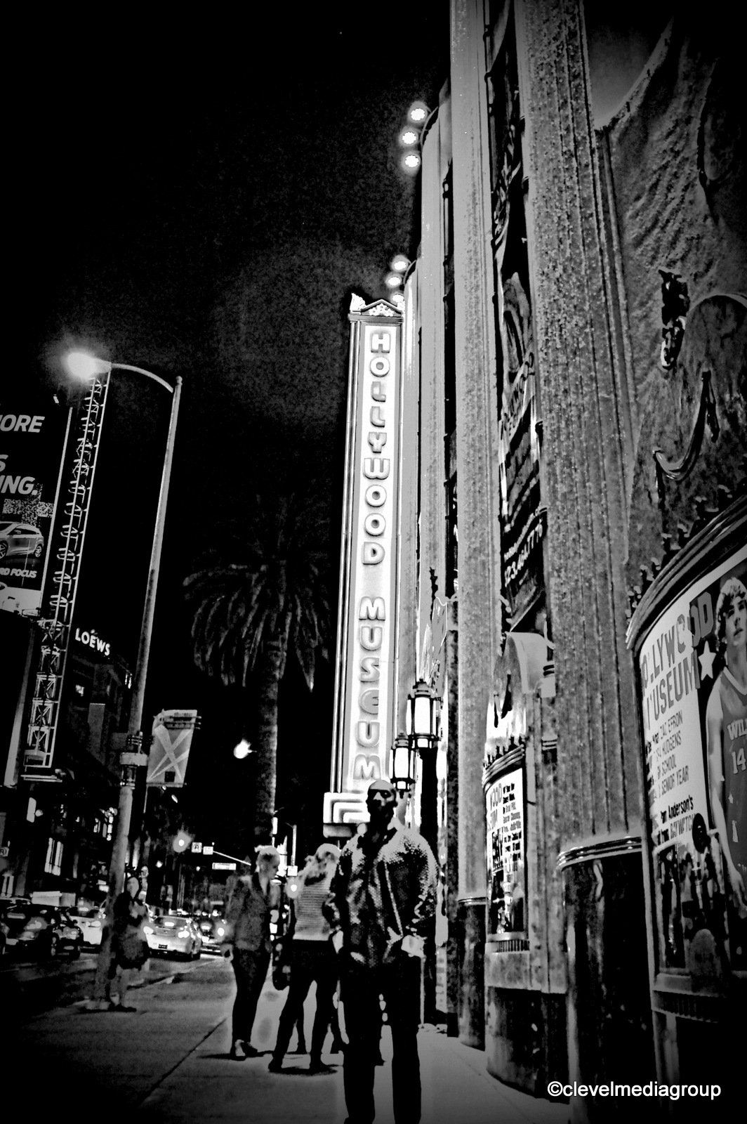 Ro Brooks standing in front of the world famous Hollywood Museum.