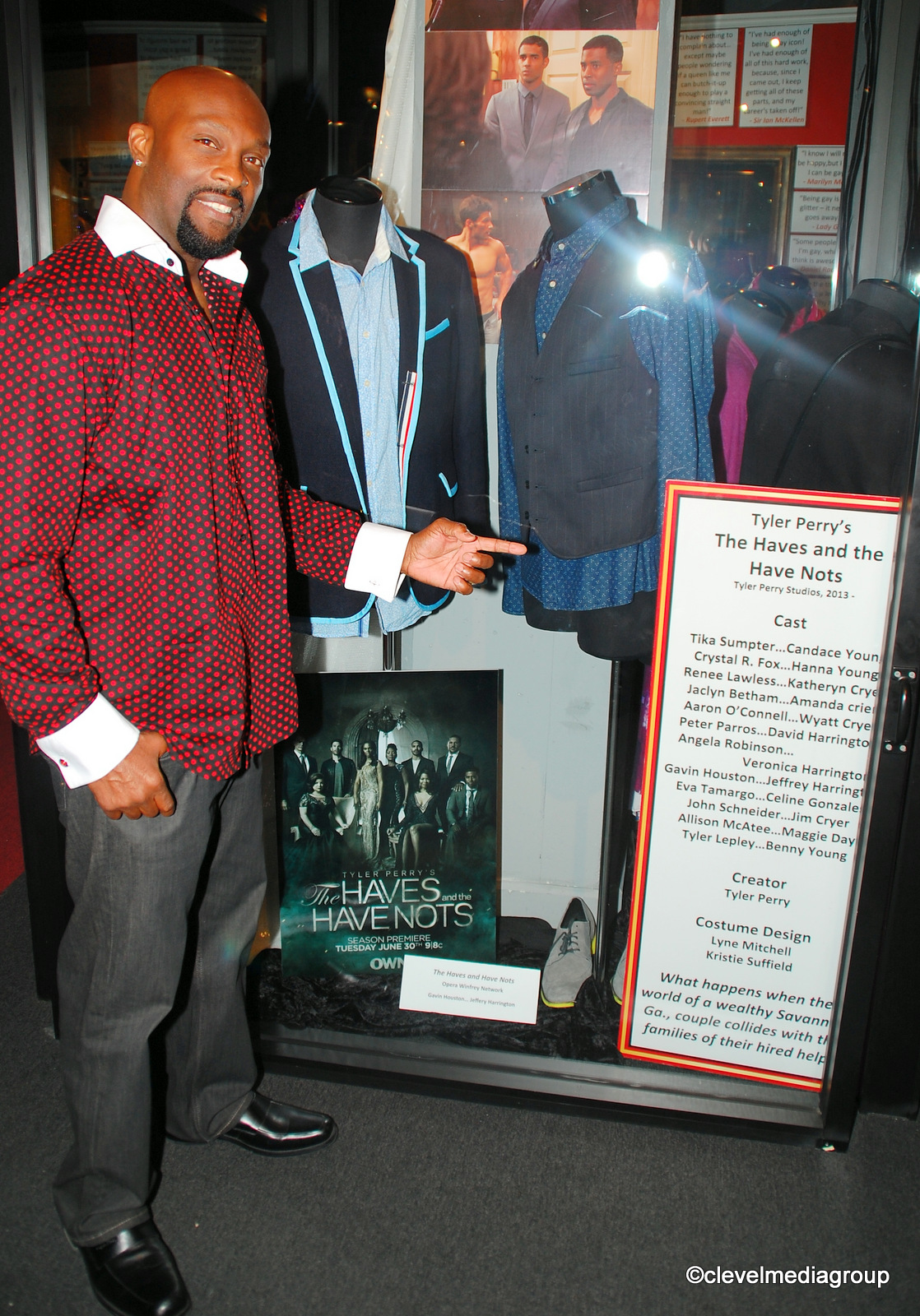 Ro Brooks- The Haves and the Have Nots Exhibit in The Hollywood Museum. #WeInThere
