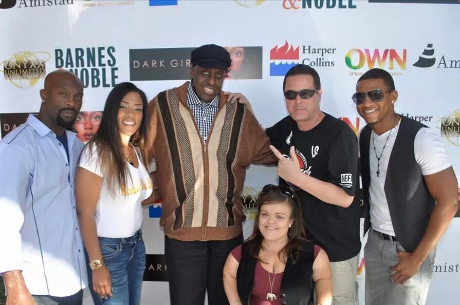 (L-R) Ro Brooks, Onyxx Monopoly, Bill Duke, Chris LaVrar and Christy Gibel OTBC @ Bill Duke's book signing for Dark Girls.