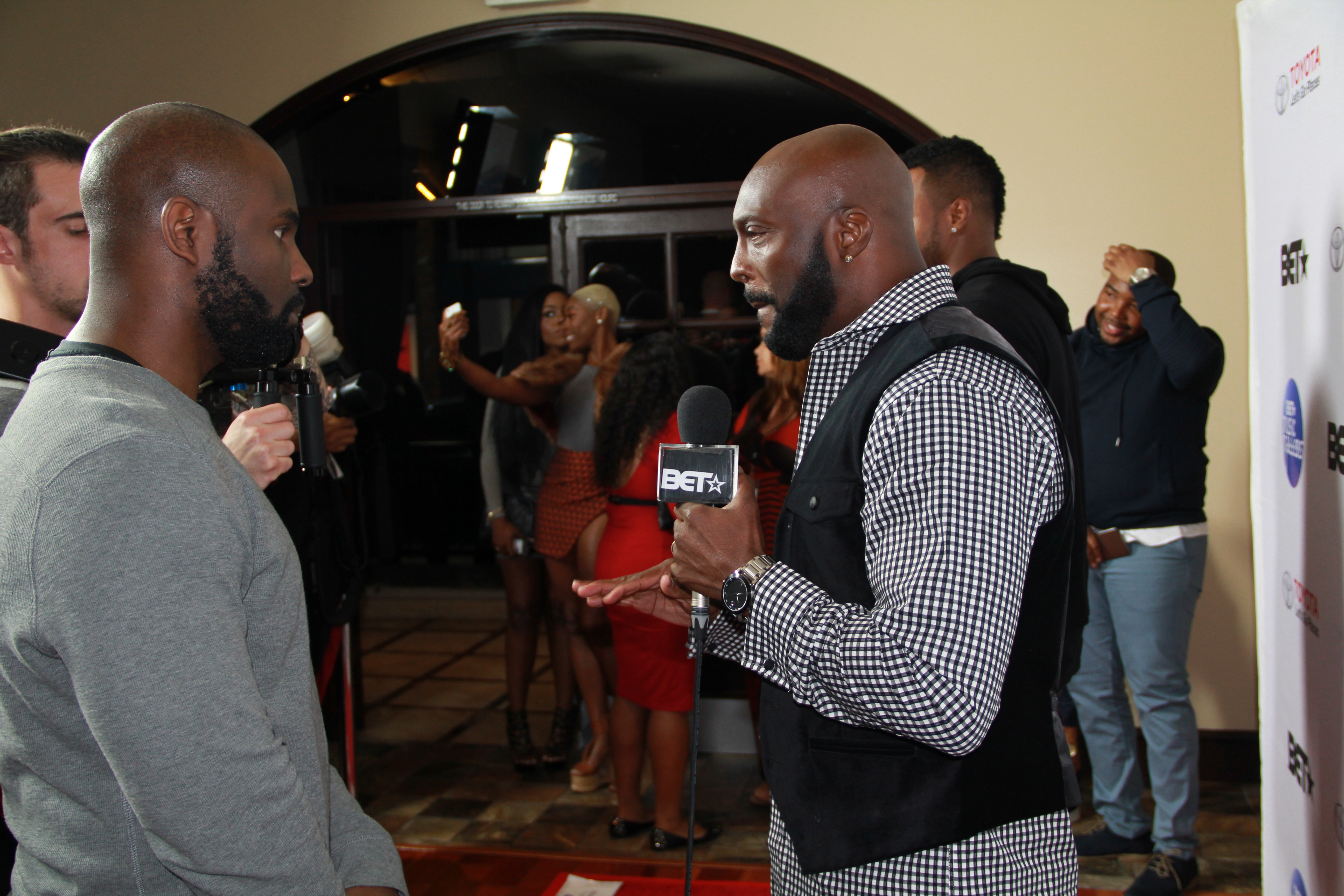 Ro Brooks being interviewed OTRC @ the B.E.T. Music Matters Event.